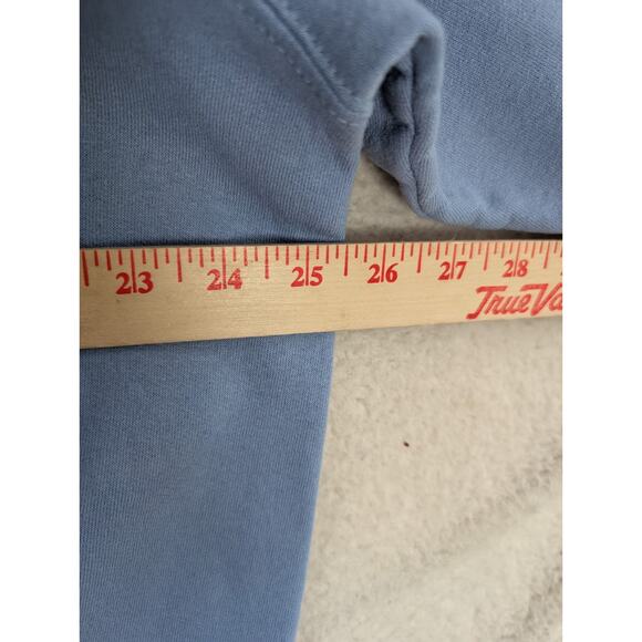 Vintage Top Stitch Sweatshirt Womens XL Blue Floral Cottagecore Embroidered - Picture 9 of 16